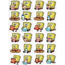 Bsb Sünger Bob Sticker Telefon Laptop Notebook Tablet Defter Matara Stiker Etiket ST7423