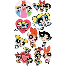 Bsb Powepoff Girls Sticker Telefon Laptop Notebook Tablet Defter Matara Stiker Etiket ST7434