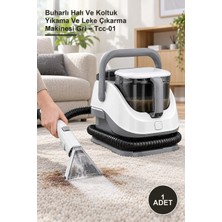 Yenilig 1 Adet Buharlı Halı ve Koltuk Yıkama ve Leke Çıkarma Makinesi Gri – Tcc-01