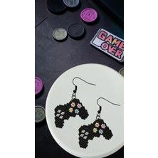 Seard Miyuki Boncuk El Yapımı Joystick Oyun Konsolu Gamepad Küpe