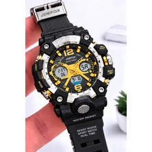 Joefox Digital ve Analog 2 Yıl Garantili Kronmetre+Takvim+Alarm+Aydınlatma Erkek Kol Saati Joe.y4