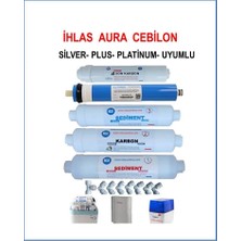 Netsu -Vontron Membranlı, 5 li Su Arıtma Filtre Seti, İhlas Aura Cebilon-Silver-Plus-Platinum Filtre seti
