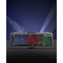 Kaliteyi Bul Kablolu Rgb Işıklı Klavye ve Mouse Seti Q Klavye Dizilimi