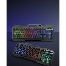 Kaliteyi Bul Kablolu Rgb Işıklı Klavye ve Mouse Seti Q Dizilimli