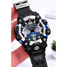 Joefox Digital ve Analog 2 Yıl Garantili Kronmetre+Takvim+Alarm+Aydınlatma Erkek Kol Saati Joe.y6