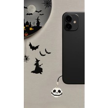 Seard Miyuki Boncuk El Yapımı Kurukafa Telefon Çarmı - Charm Halloween Cadılar Bayramı 1xxxxx