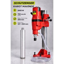 SCHUTZENGER K3900 W Sulu Karot Makinesi 700 Rpm 205 mm Delme Kapasitesi + 127X500MM Karot Ucu S127