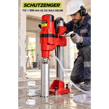 SCHUTZENGER 3900 W Sulu Karot Makinesi 700 Rpm 205 mm Delme Kapasitesi + 112X500MM Karot Ucu S112