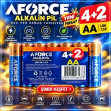 Aforce Aa Lr6 1.5V Alkalin Pil 4+2 – 6'lı Paket