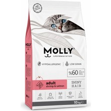 Molly Karidesli ve Somonlu Yetişkin Kedi Maması 10 kg