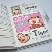 Bakgelal Sevimli Kaplan Tasarımlı Lucky Tiger Manyetik Klipsli Hediyelik Defter ve Günlük