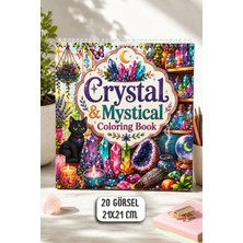 Birikiyedi Crystal & Mystical Coloring Book | Kristal, Astroloji ve Spiritüel Temalı Yetişkin Boyama Kitabı