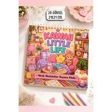 Birikiyedi Kawaii Little Life – Minik Mutluluklar Boyama Kitabı/kawaii Cozy Bold & Easy/kalın Çizgili Kolay Boyama