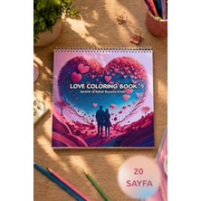 Birikiyedi Sevgi/aşk Temalı Coloring Book/boyama Kitabı/ Yetişkinler İÇIN/21X21 cm 20 Sayfa