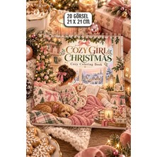 Birikiyedi Cozy Gırl Chrıstmas – Yılbaşı Boyama Kitabı/cozy Coloring Book/christmas & Winter