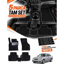 E-BİZ e-biz MERCEDES-BENZ C SERİSİ-W204 (2007-2014) Uyumlu EVA Oto Paspas Metal Topukluklu Siyah-Gri