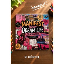 Birikiyedi Manifest Coloring Book/rahatlatıcı Motivasyon Boyama Kitabı/21 X21 Cm/ 21 Görsel