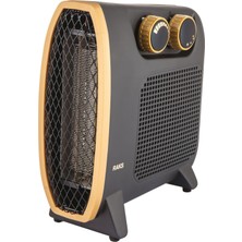 Minisan RAKS PF20 Smart Fanlı Isıtıcı 2000 W Termostatlı Radyal Aerodinamik Pervane Sıcak-Soğuk Önü Metal Izgara