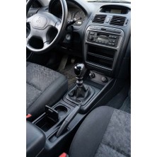 Keyron Mitsubishi Carisma 1996-2004  Deri Vites Topuzu Siyah Şemalı