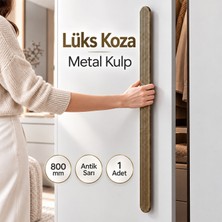 Badem10 Koza Antik Sarı Çekmece Kulp 800 mm 1 Adet Metal Dolap Kapak Mobilya Kulpu Şık Uzun Model