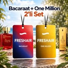 Freshair Araç Kokusu 2'li Set Baccarat & One Million