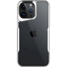 Vavis Apple iPhone 15 Pro Max Kılıf Boyi Silikon Kapak - Gümüş