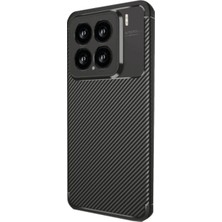 Vavis Xiaomi Mi 15 Kılıf Auto Focus Karbon Kapak - Siyah