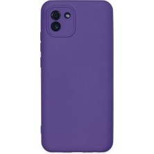 Vavis Samsung Galaxy A03 Kılıf Nano Içi Kadife Silikon - Mor