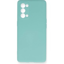 Vavis Oppo Reno 5 Pro Kılıf Nano Içi Kadife Silikon - Turkuaz