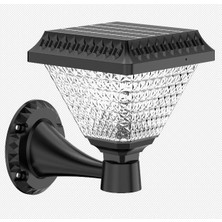 Hevolt Solar Bahçe Duvar Apliği 50W Güneş Enerjili LED Dekoratif Aydınlatma Beyaz Işık 2 Yıl Garantili 1 Adet