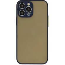 Vavis Apple iPhone 13 Pro Max Kılıf Montreal Silikon Kapak - Lacivert