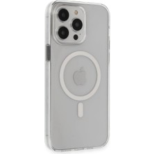 Vavis Apple iPhone 14 Pro Max Kılıf Tron Şeffaf Magsafe Kapak - Şeffaf
