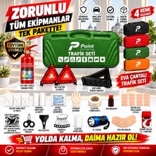 Point Marketing Araç Muayene Uyumlu Premium Acil Durum ve Profesyonel Trafik Seti Yeşil ''onaylı Ce Belgeli''
