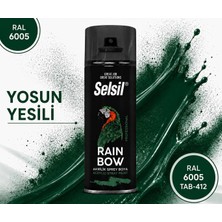 Selsil Rainbow Akrilik Sprey Boya Yosun Yeşili Ral 6005 (400 Ml)