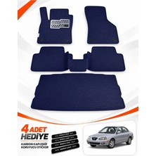 E-BİZ E-Biz Hyundai Elantra (2000-2006) 3D Havuzlu Eva Paspas Seti + Bagaj Paspası - Lacivert