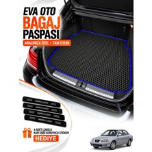 E-BİZ E-Biz Hyundai Elantra (2000-2006) 3D Havuzlu Eva Bagaj Havuzu Paspası - Koyu Mavi