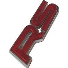 Dreamcar RS Krom 3 Boyutlu Kırmızı Amblem 9,4x2,6cm 8000645