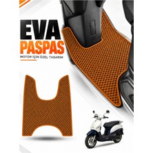 E-BİZ E-Biz Mondial Wing 50 Uyumlu Eva Motosiklet Ayak Paspası Scooter Paspası - Taba
