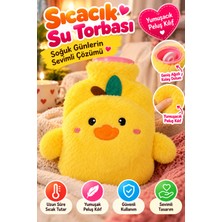Toyfest Sarı Civciv Peluş Sıcak Su Torbası Yumuşak Kılıflı Termofor Isınma ve Kışlık Kullanım