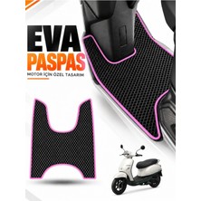 E-BİZ E-Biz Arora Mojito 50 Uyumlu Eva Motosiklet Ayak Paspası Scooter Paspası - Siyah-Fuşya