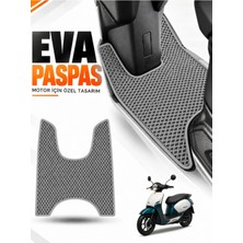 E-BİZ E-Biz Volta Vs2 Uyumlu Eva Motosiklet Ayak Paspası Scooter Paspası - Açık Gri