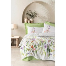 Cotton Box Modeline Çift Kişilik Nevresim Takımı Meadow Yeşil