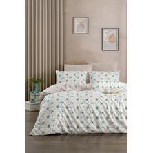 Tabea Home Soft Dreams Serisi | Göz Çift Kişilik Pamuklu Desenli Nevresim Takımı | Lastikli Çarşaflı |