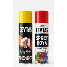 Genel Tedarik Sarı Kızmızı 2.li Sprey Boya