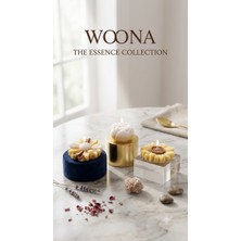 Woona Doğal Soya Wax 3'lü Ay Çiçeği & Papatya & Şakayık Tasarımlı Dekoratif Soya Mum Seti - Amber Kokulu, Vegan Soya Wax El Yapımı Doğal Soya Wax Premium Kokulu Mum Seti