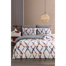 Tabea Home | Soft Dreams Serisi | Chain Çift Kişilik  Pamuklu Desenli Nevresim Takımı | Lastikli Çarşaflı |