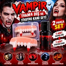 NW NessiWorld Vampir Takma Diş ve Tiyatro Kanı Seti – 2 Parça