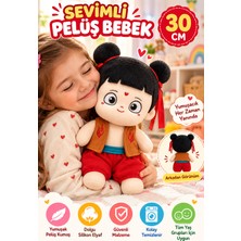 Open City 30 cm Peluş Bebek Yumuşak Oyuncak Sevimli Kız Bebek Çocuk Oyuncağı Sarılmalık Oyun Arkadaşı Çocuklar