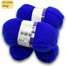 Oxford İplik Ihraç Fazlası 4'lü Paket 400 gr Akrilik Saks Mavisi SF13430