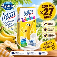 İçim Içimino Muzlu Süt 200 ml x 27 Adet